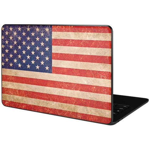 Distressed American Flag Google Pixelbook Go Skin